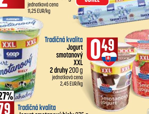 Tradičná kvalita Jogurt smotanový XXL 2 druhy 200 g