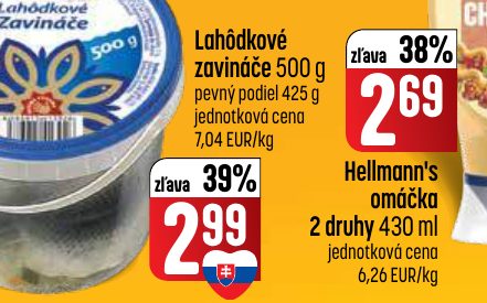 Lahôdkové zavináče 500 g