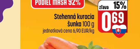 Stehenná kuracia šunka 100 g
