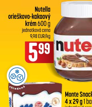 Nutella orieškovo-kakaový krém 600 g