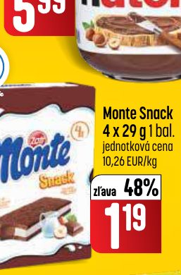 Monte Snack 4 x 29 g 1 bal.