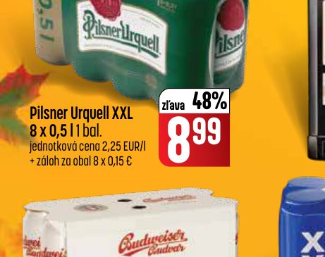 Pilsner Urquell XXL 8 x 0,5 l 1 bal.
