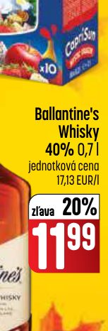 Ballantine's Whisky 40% 0,7 l