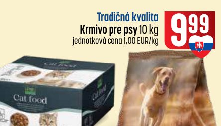 Tradičná kvalita Krmivo pre psy 10 kg
