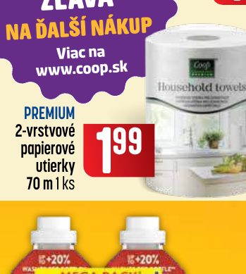 PREMIUM 2-vrstvové papierové utierky 70 m 1 ks