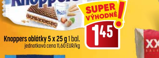 Knoppers oblátky 5 x 25 g 1 bal.