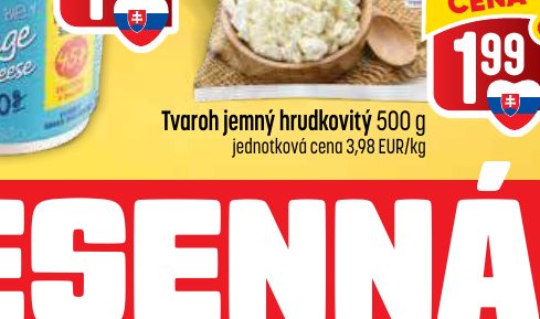Tvaroh jemný hrudkovitý 500 g