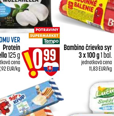 Bambino črievko syr 3 x 100 g 1 bal.