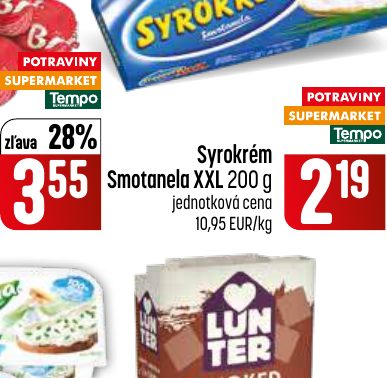 Syrokrém Smotanela XXL 200 g