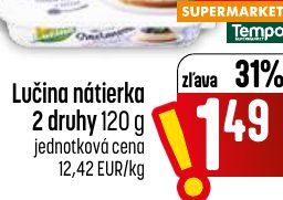 Lučina nátierka 2 druhy 120 g