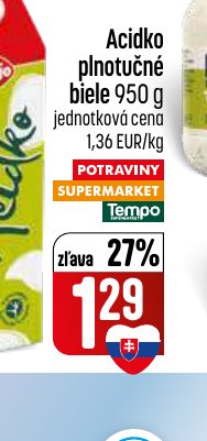 Acidko plnotučné biele 950 g