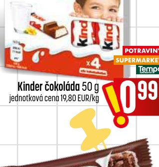 Kinder čokoláda 50 g