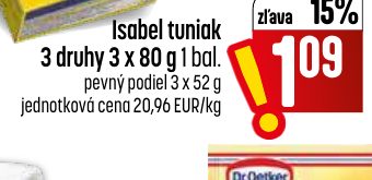 Isabel tuniak 3 druhy 3 x 80 g 1 bal.