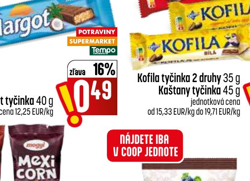 NÁJDETE IBA V COOP JEDNOTE