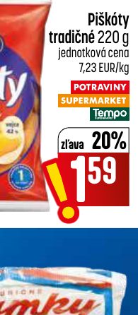Piškóty tradičné 220 g