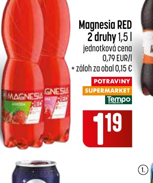 Magnesia RED 2 druhy 1,5 l
