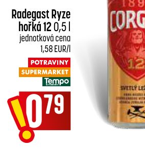 Radegast Ryze hořká 12 0,5 l