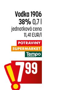 Vodka 1906 38% 0,7 l