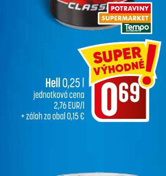 Hell 0,25 l