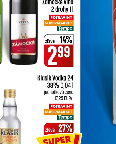 Klasik Vodka 24 38% 0,04 l
