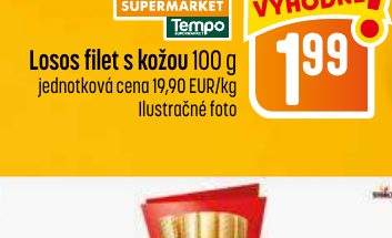 Losos filet s kožou 100 g