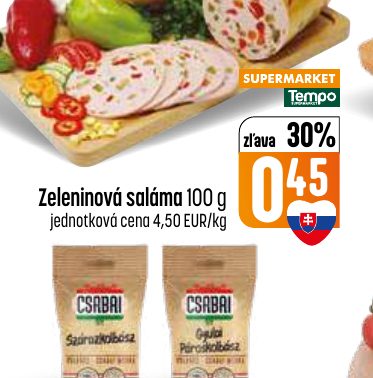 Zeleninová saláma 100 g