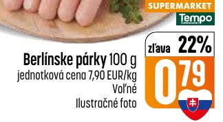 Berlínske párky 100 g