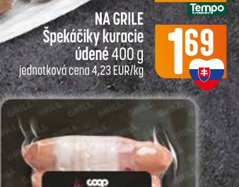 NA GRILE Špekáčiky kuracie údené 400 g
