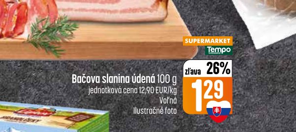 Bačova slanina údená 100 g