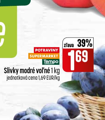 Slivky modré voľné 1 kg