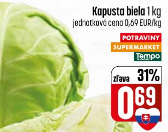 Kapusta biela 1 kg
