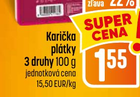 Karička plátky 3 druhy 100 g