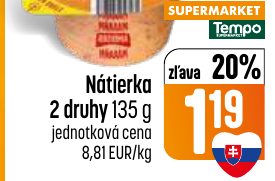 Nátierka 2 druhy 135 g