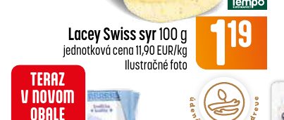 Lacey Swiss syr 100 g