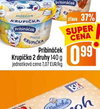 Pribináček Krupička 2 druhy 140 g
