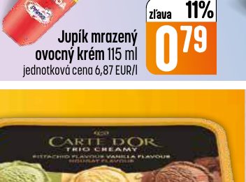Jupík mrazený ovocný krém 115 ml