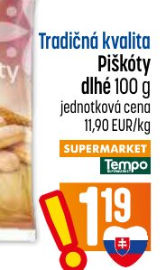 Tradičná kvalita Piškóty dlhé 100 g