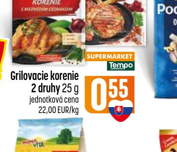 Grilovacie korenie 2 druhy 25 g