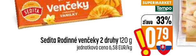 Sedita Rodinné venčeky 2 druhy 120 g