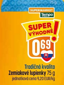 Tradičná kvalita Zemiakové lupienky 75 g