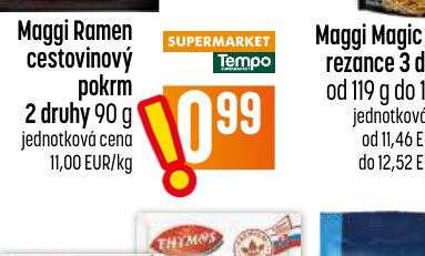 Maggi Ramen cestovinový pokrm 2 druhy 90 g