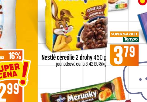 Nestlé cereálie 2 druhy 450 g
