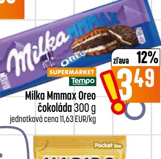 Milka Mmmax Oreo čokoláda 300 g