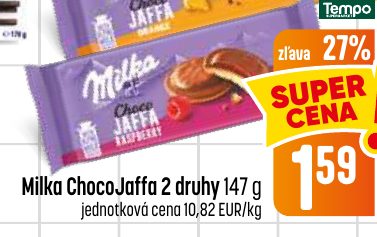Milka ChocoJaffa 2 druhy 147 g