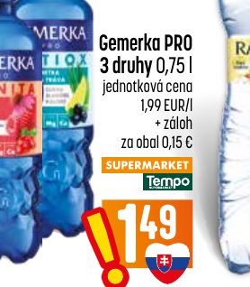 Gemerka PRO 3 druhy 0,75 l