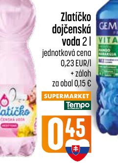 Zlatíčko dojčenská voda 2 l