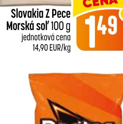 Slovakia Z Pece Morská soľ 100 g