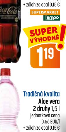 Tradičná kvalita Aloe vera 2 druhy 1,5 l