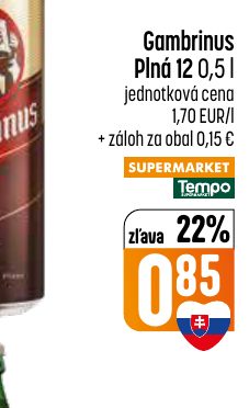 Gambrinus Plná 12 0,5 l