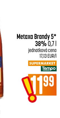 Metaxa Brandy 5* 38% 0,7 l
